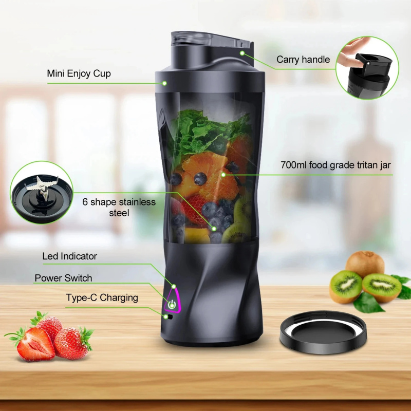 Fruit Slot Machine - 700ML USB Rechargeable Portable Blender –