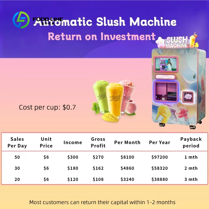 Customized Modern Smoothie Ven - Slushie Machine Vending recensione e prezzo
