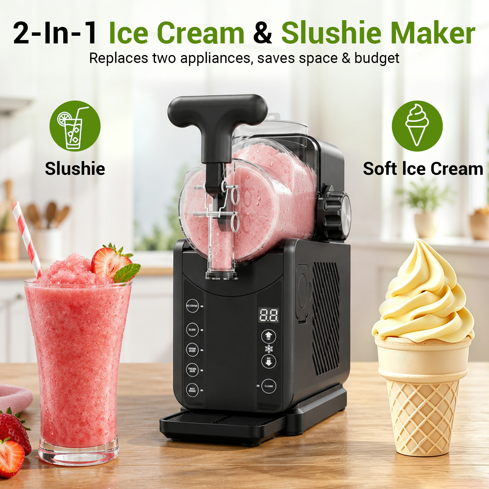 2-in-1 Slushie Machines & Soft - Slushie Machine Vending recensione e prezzo