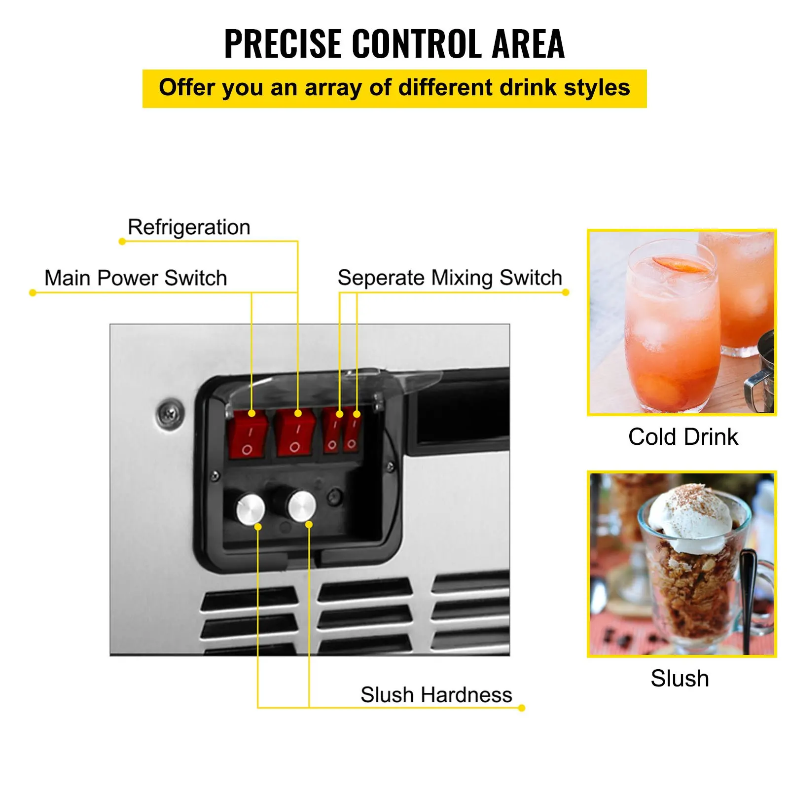 SIHAO 15Lx2 Tank Commercial Sl - Slushie Machine Vending recensione e prezzo