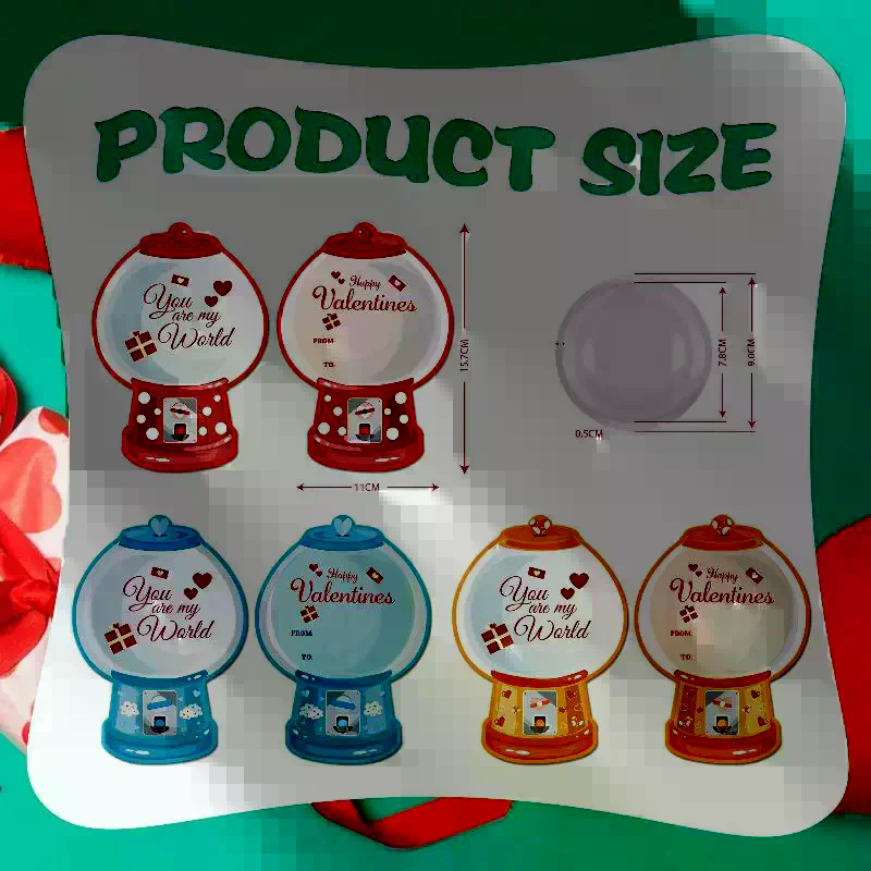 18/36 Pcs DIY Valentines Candy - Bubble Gum Machine recensione e prezzo