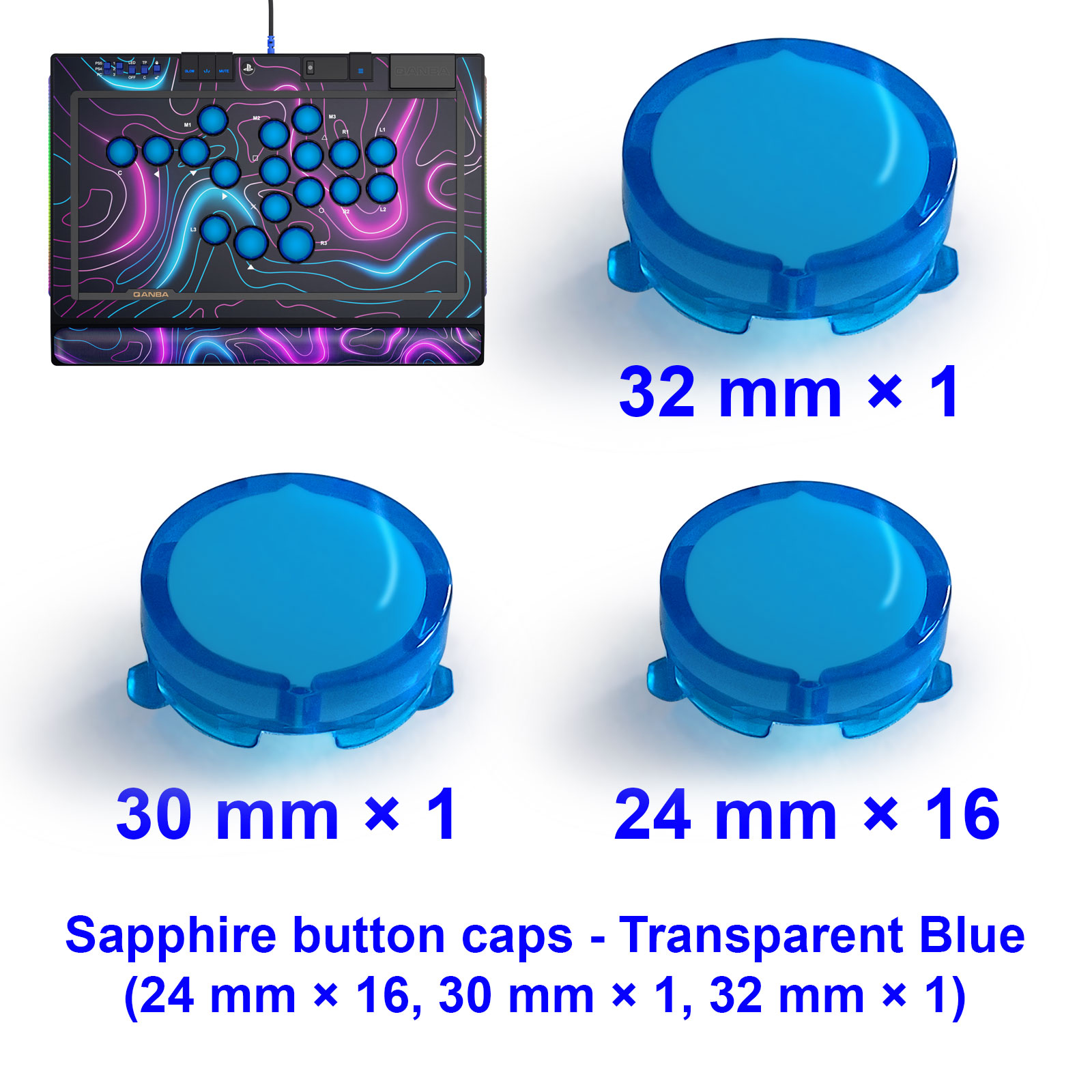 QANBA SAPPHIRE S1 Button Cap A - Joystick Arcade Parts recensione e prezzo