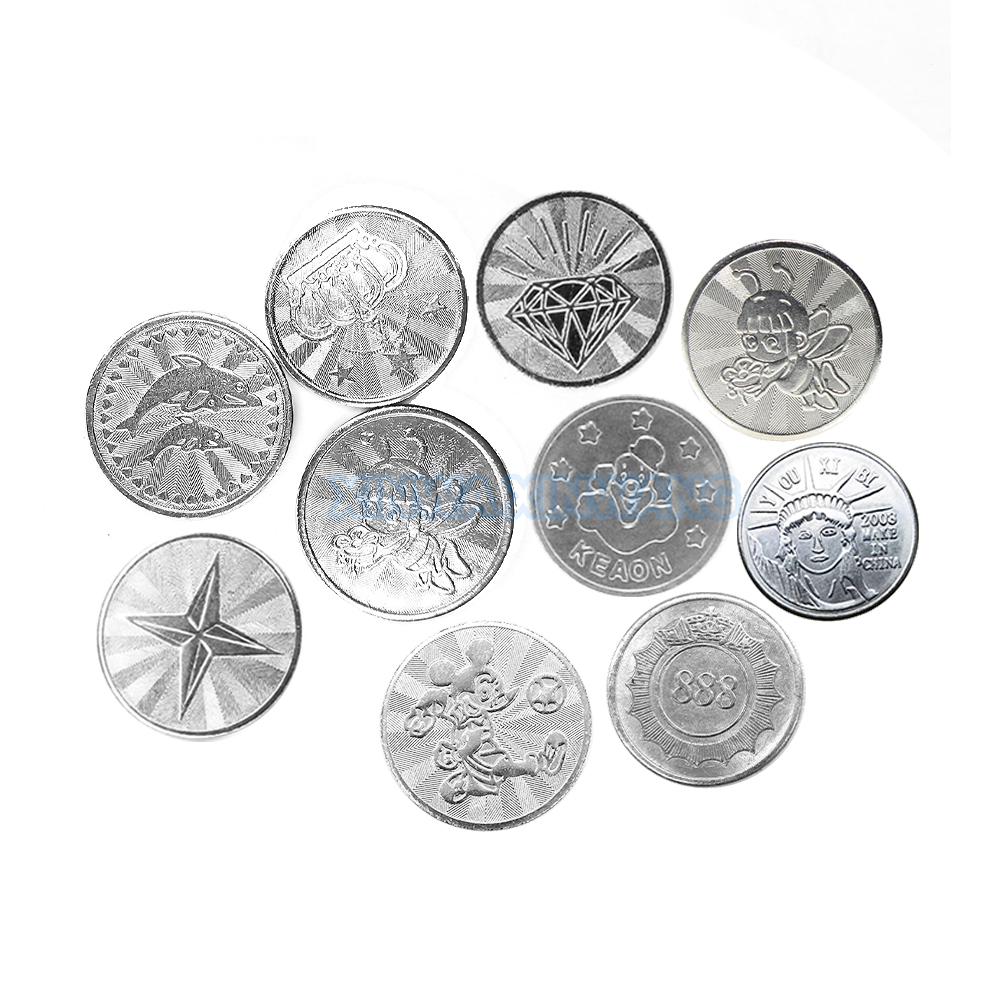 100PCS  Coins Tokens Stainless - Arcade And Vending recensione e prezzo