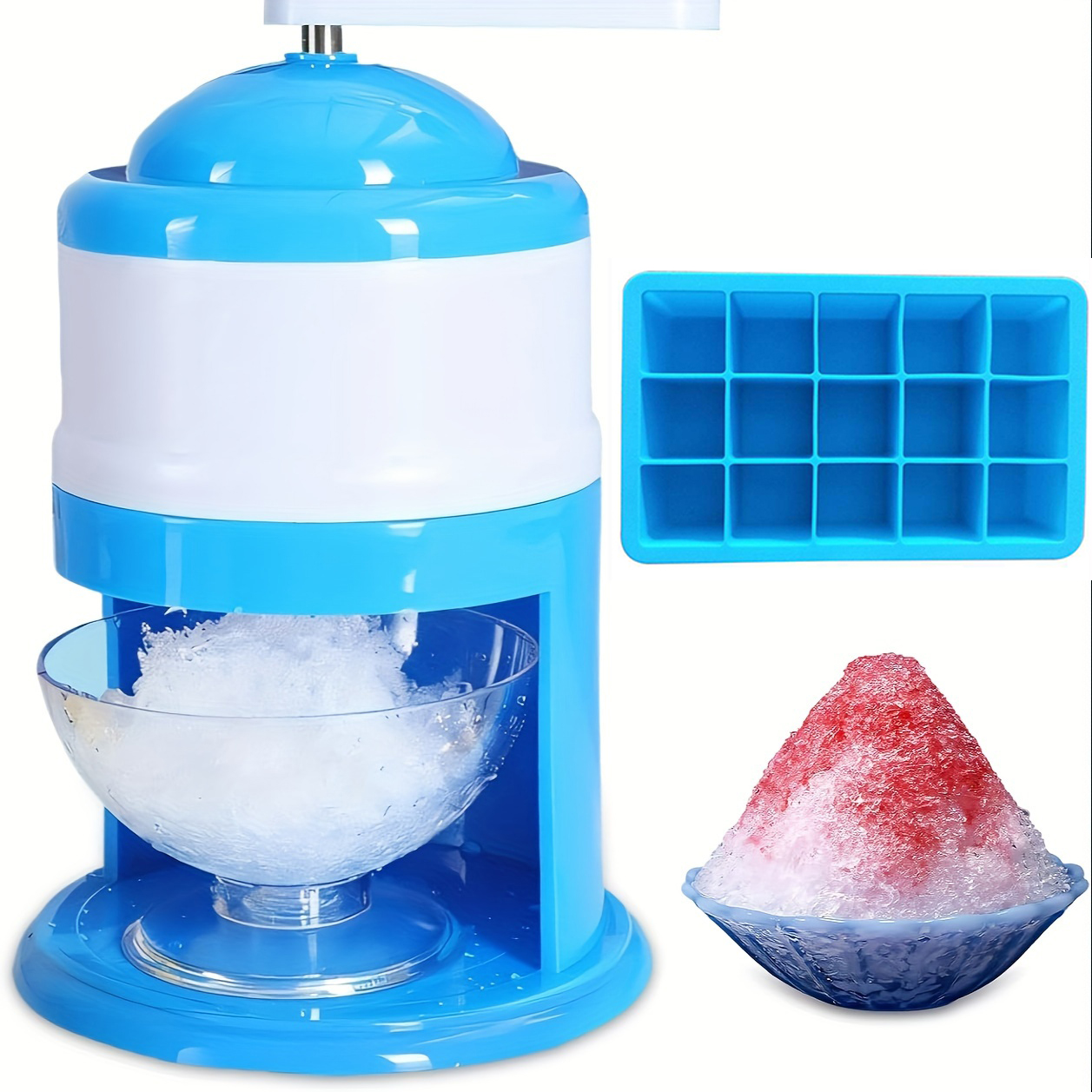 Portable Hand Crank Snow Cone  - Slushie Machine Vending recensione e prezzo