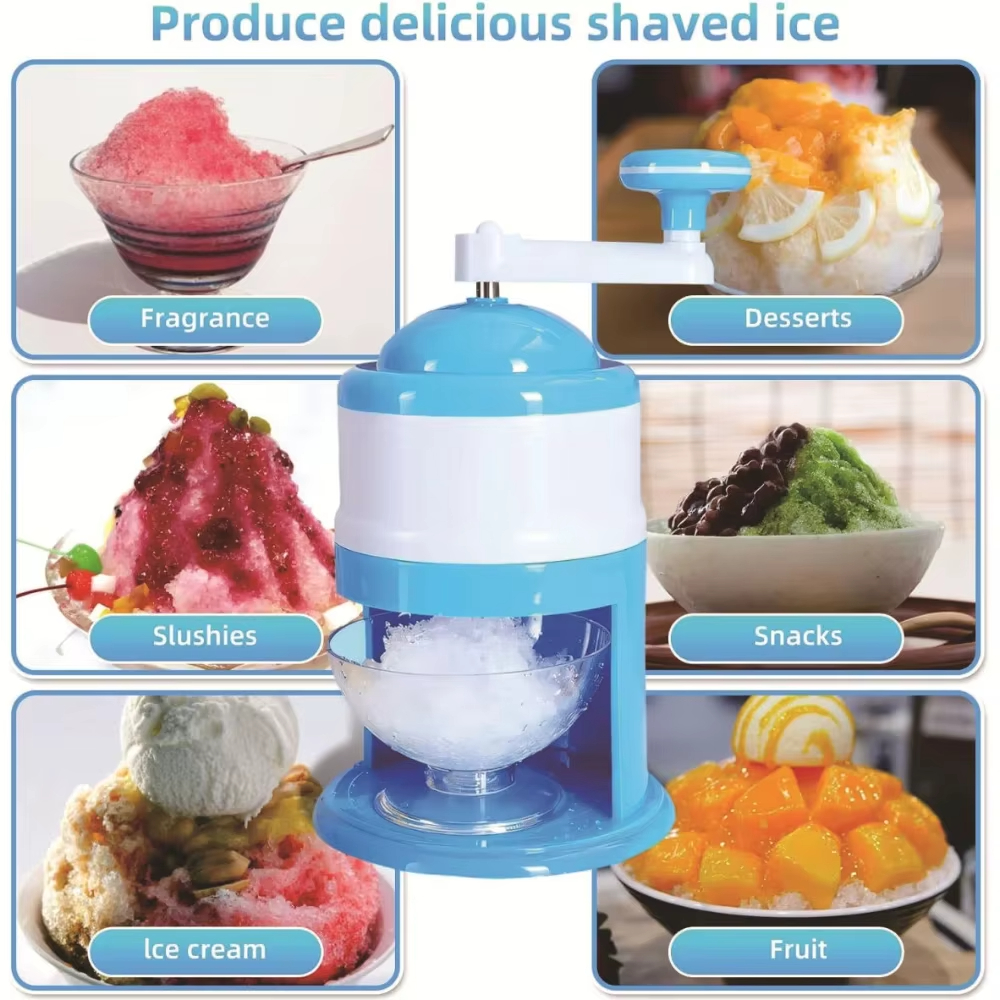 Portable Hand Crank Snow Cone  - Slushie Machine Vending recensione e prezzo